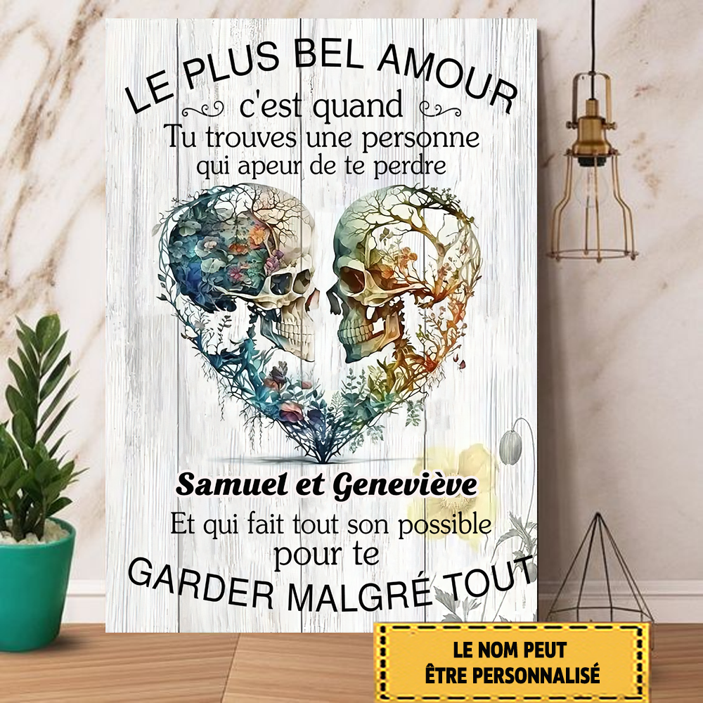 Le Plus Bel Amour, C'est Quand Tu Trouves Une 2 Personne Enseigne En Métal