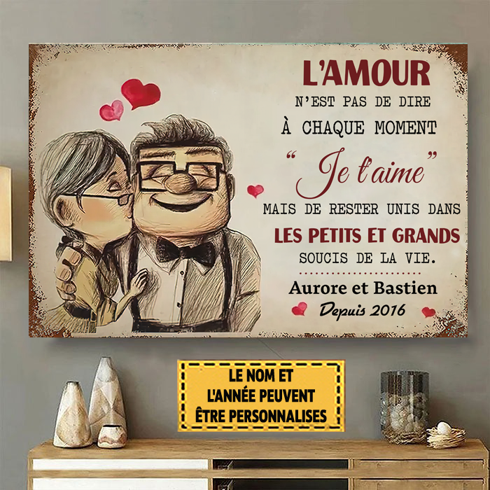 L'amour N'est Pas De Dire À Chaque Moment Je T'aime 6 Enseigne En Métal