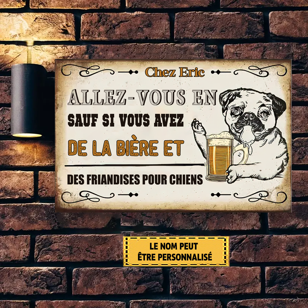 Go Away Unless You Have Beer Metal Sign