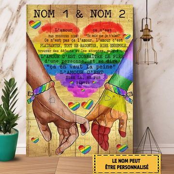 L'amour, Ce N'est Pas Toujours Dire 2 Enseigne En Métal