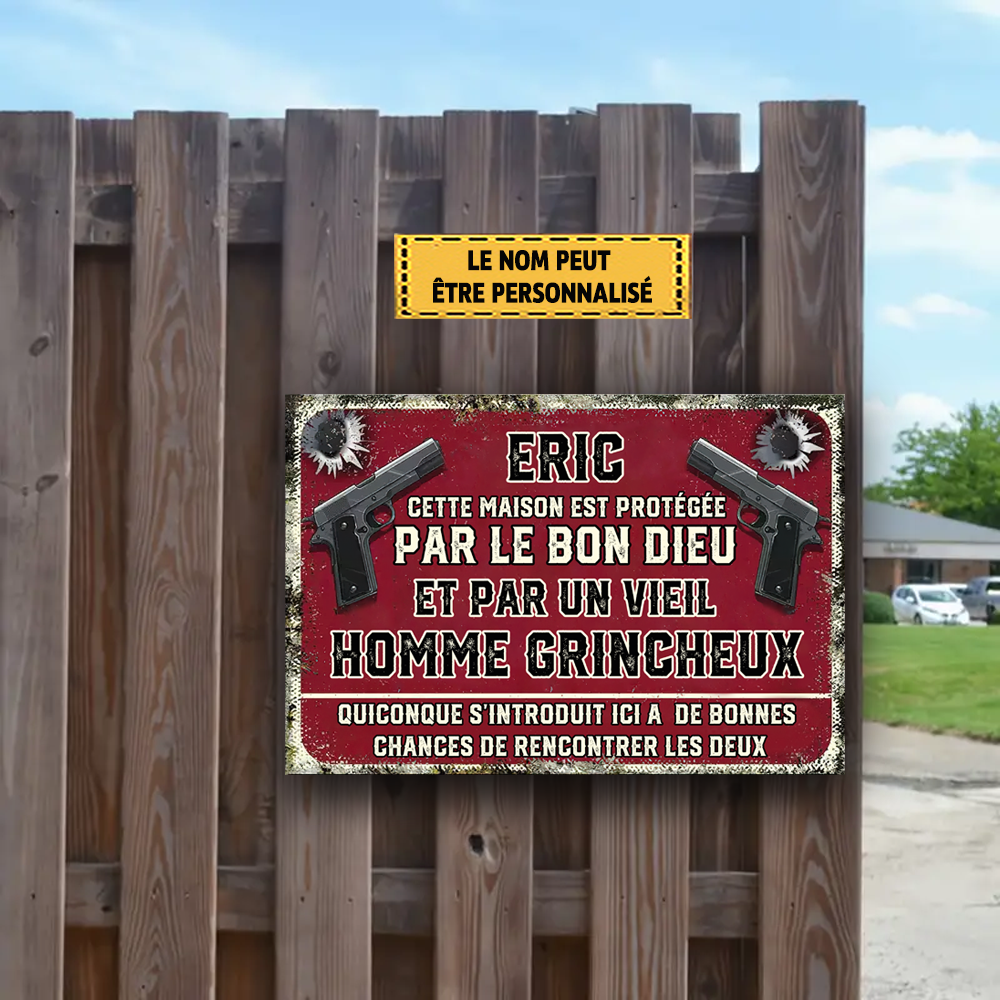This House Is Protected By The Good Lord 27 Metal Sign