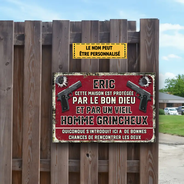 This House Is Protected By The Good Lord 27 Metal Sign