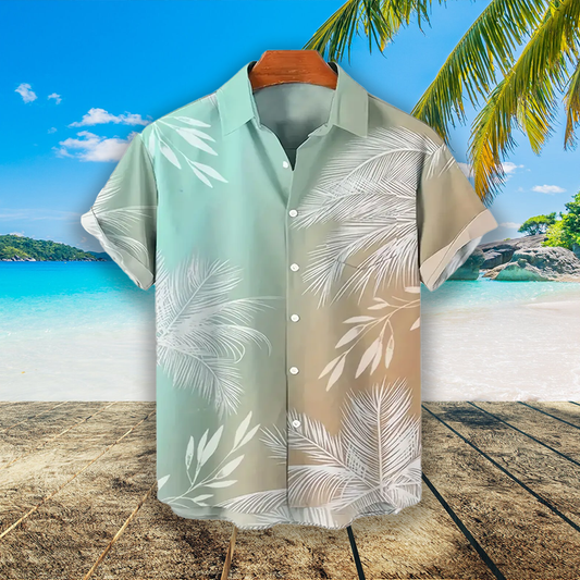 Chemises Hawaïennes Tropicales Imprimées Pour Hommes.