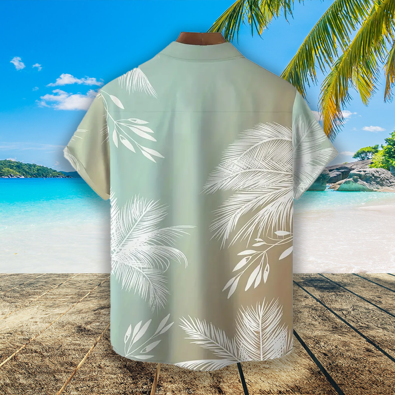 Hemden mit Hawaii-Tropenaufdruck für Männer.