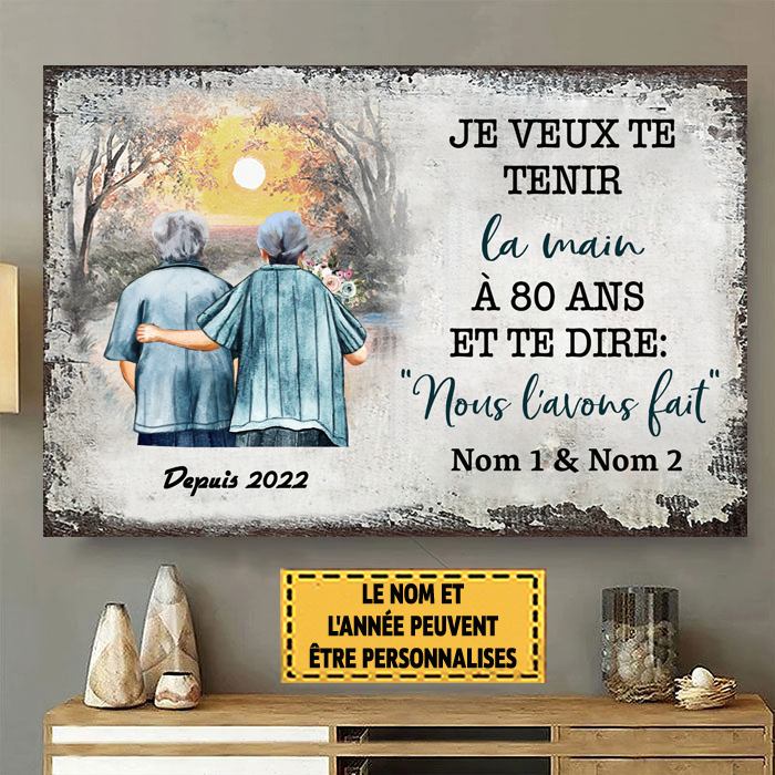 Je veux te tenir la main à 80 ans et te dire 76 enseignes en métal