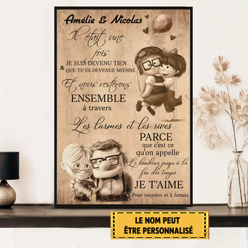 Il était une fois, quand je suis devenu tien 4 enseignes en métal