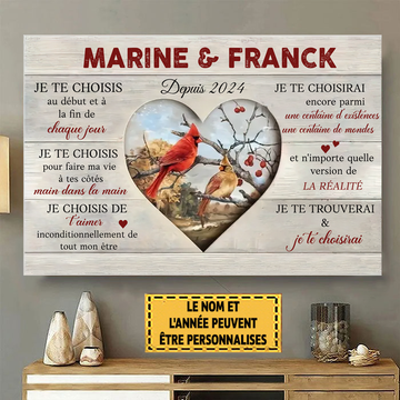 I Choose You At The Beginning And End Of Each Day Metal Sign