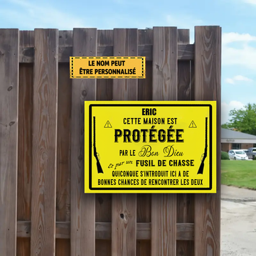 This House Is Protected By The Good Lord 23 Metal Sign