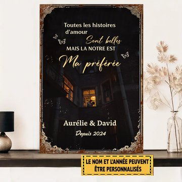 Toutes Les Histoires D'amour Sont Belles 2 Metal Sign