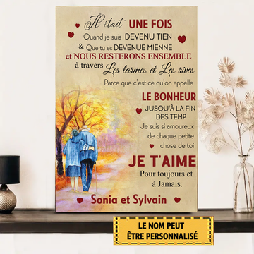 Once Upon a Time When I Became Yours 6 Metal Sign