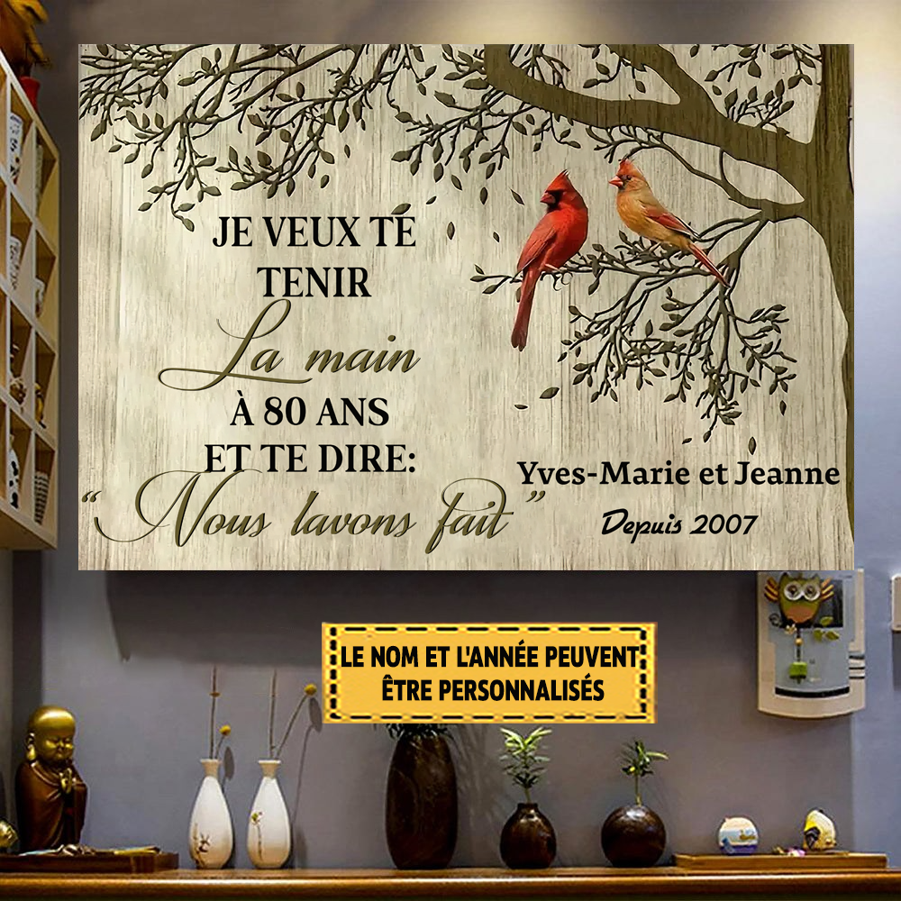 Je Veux Te Tenir La Main À 80 Ans Et Te Dire 66 Oiseau Enseigne En Métal