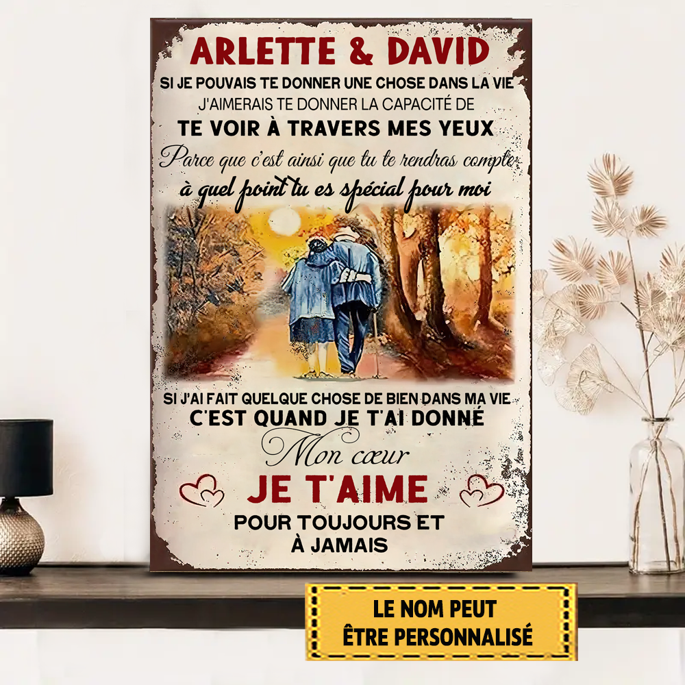 Si je pouvais te donner une chose dans la vie 5 Enseignes en métal