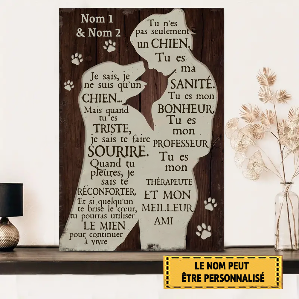 Tu n'es pas seulement un chien - Enseigne en métal 4