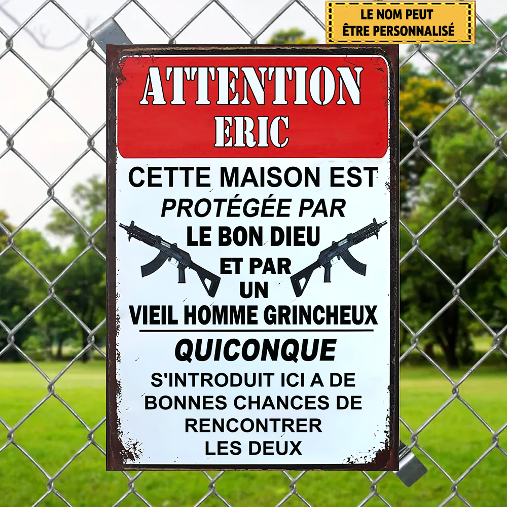 This House Is Protected By The Good Lord 20 Metal Sign