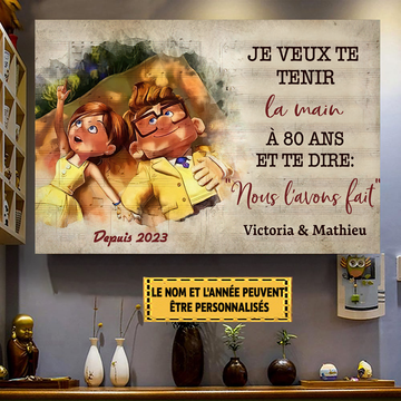 Je Veux Te Tenir La Main À 80 Ans Et Te Dire 57 Enseigne En Métal