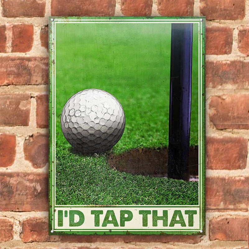 Golf Tap That Customized Classic Metal Signs