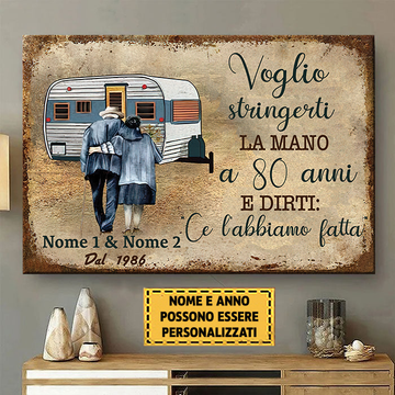 Voglio Stringerti La Mano A 80 Anni 2 - Classico Segno Di Metallo