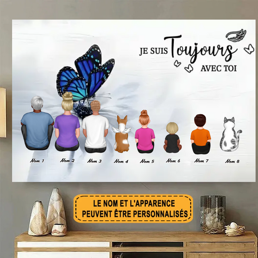 Je Suis Toujours Avec Toi Personnalisé Enseigne En Métal