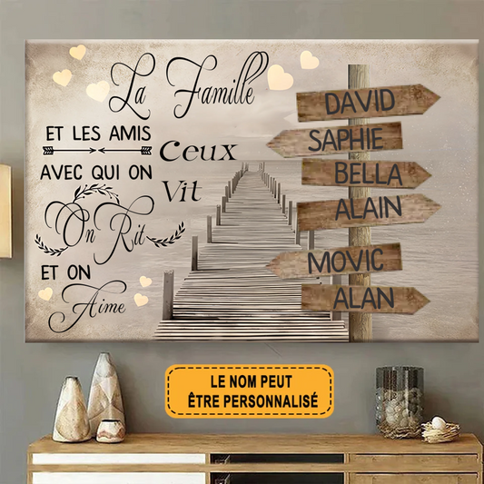 Ceux Avec Qui On Vit On Rit 1817 Personnalisé Enseigne En Métal