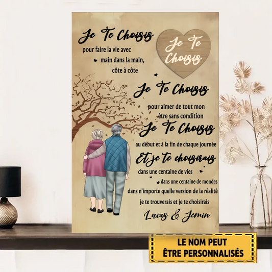 Je Te Choisis 1856 Personnalisé Enseigne En Métal