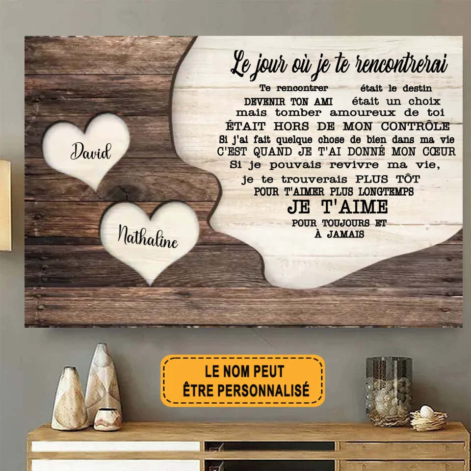 The Day I Meet You 1864 Metal Sign