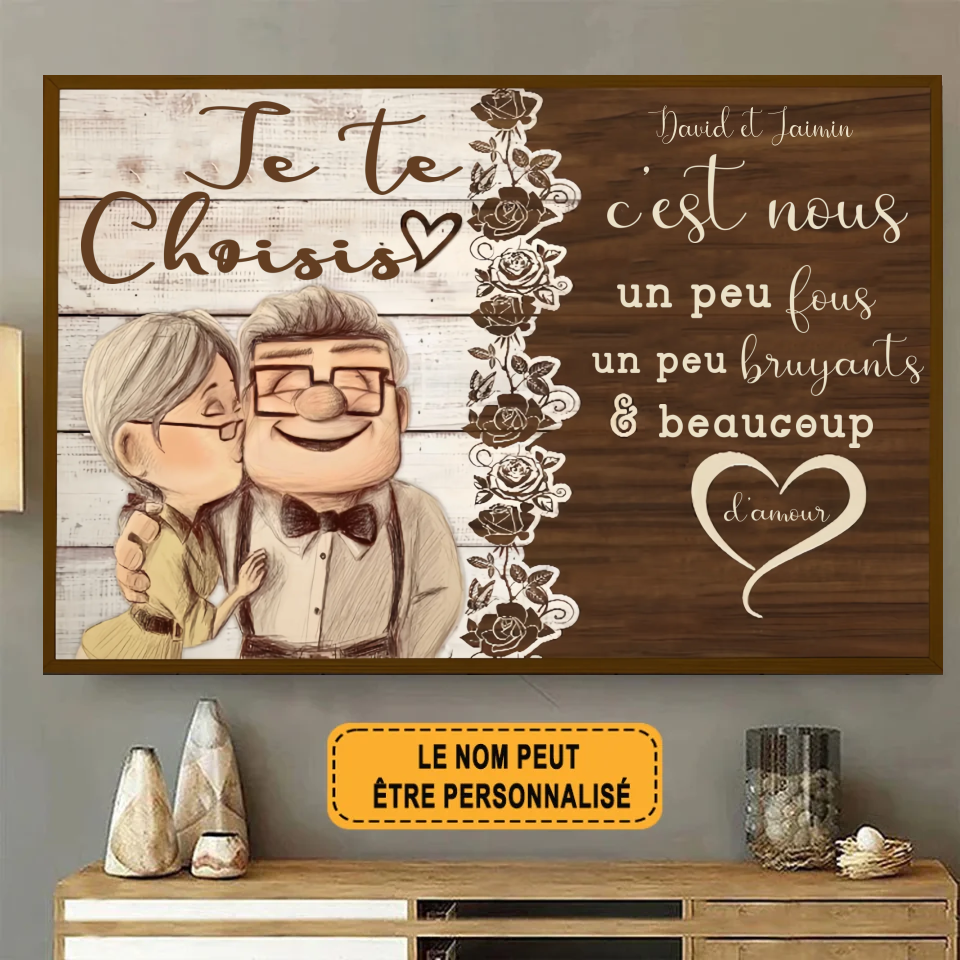 Je Te Choisis 1875 Personnalisé Enseigne En Métal