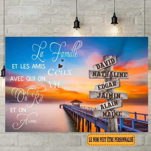 La Famille 1879 Personnalisé Enseigne En Métal