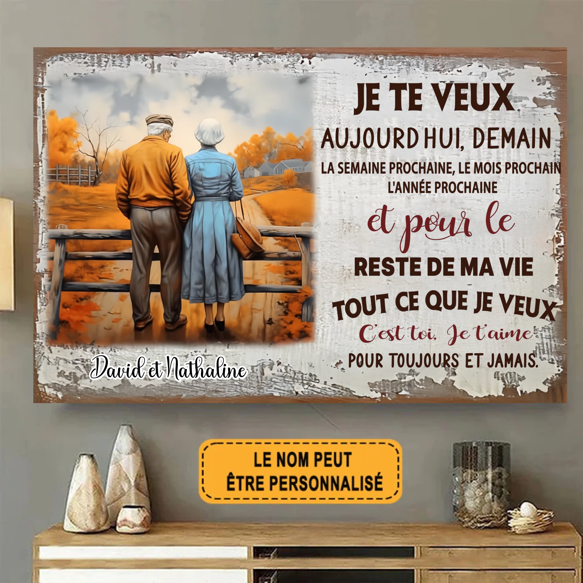 Aujourd'hui, Demain 1882 Personnalisé Enseigne En Métal
