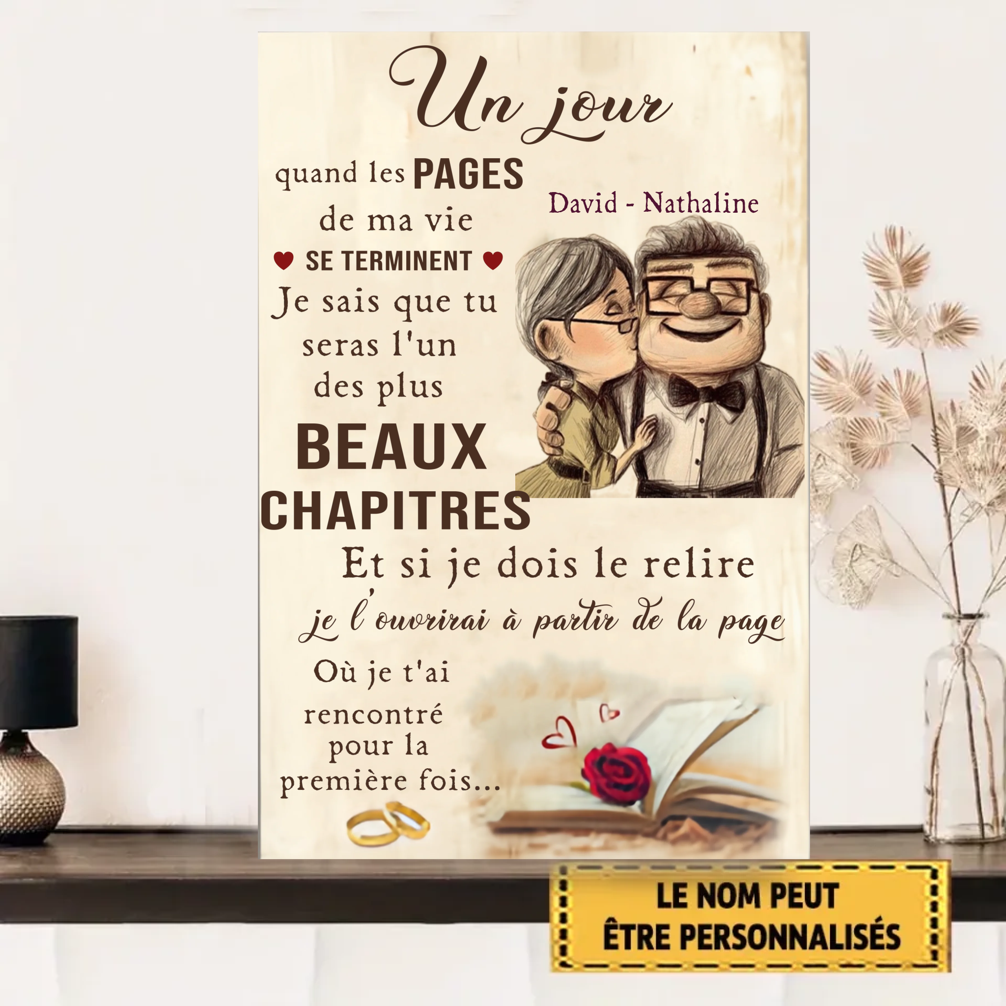 Un Jour, Quand Les Pages 1884 Enseigne Métallique Personnalisée