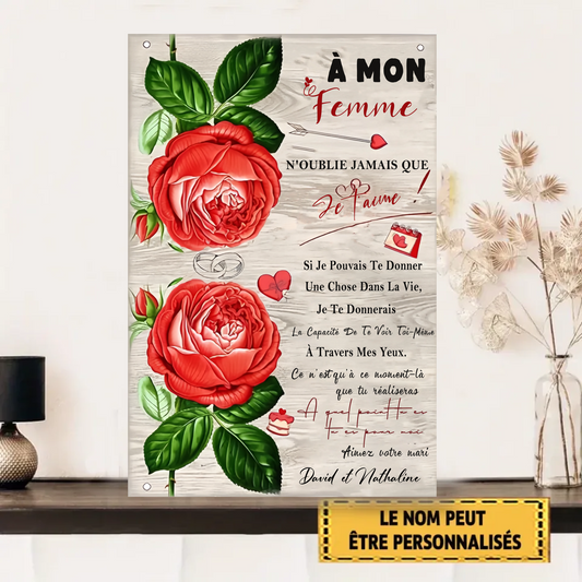 Si Je Pouvais Te Donner 1899 Personnalisé Enseigne En Métal