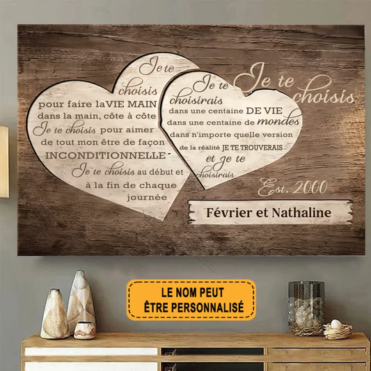 Je Te Choisis 1917 Personnalisé Enseigne En Métal