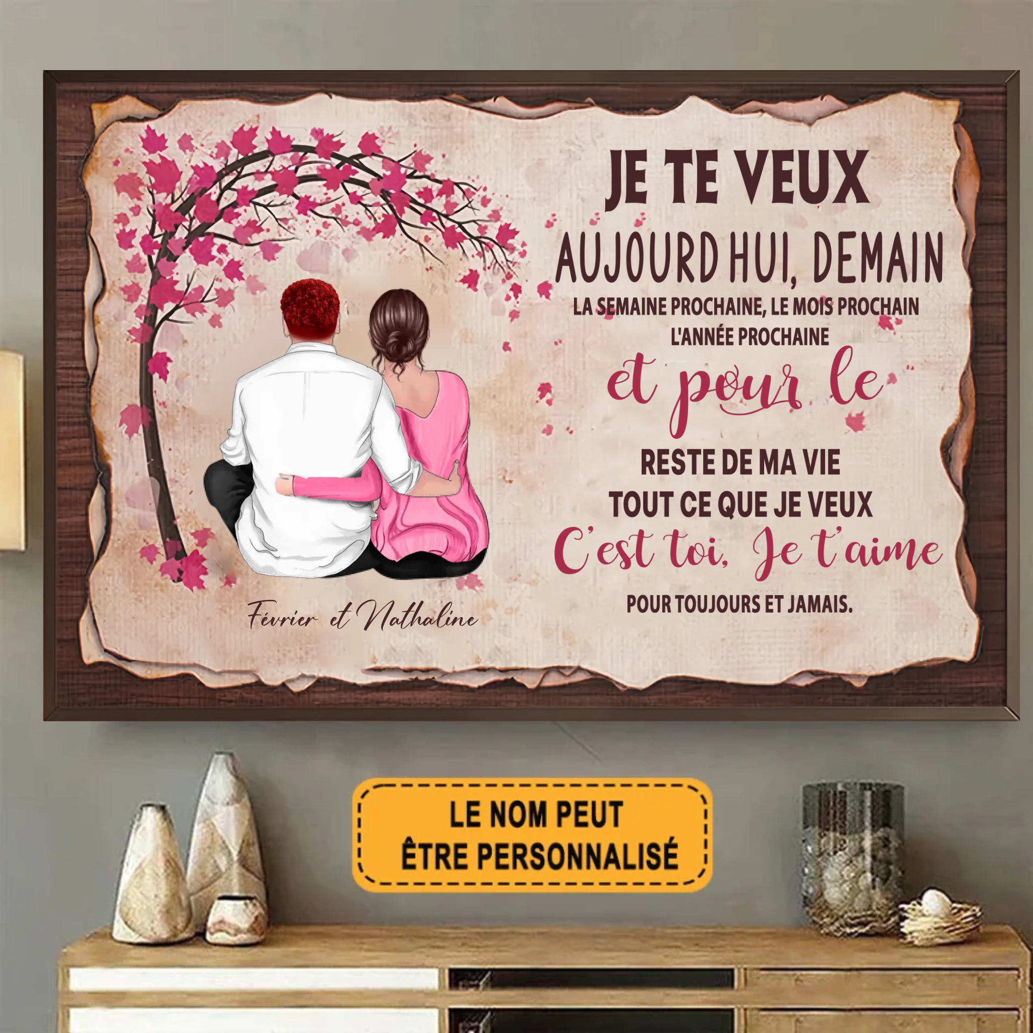 C’est Toi, Je T’aime 1919 Personnalisé Enseigne En Métal