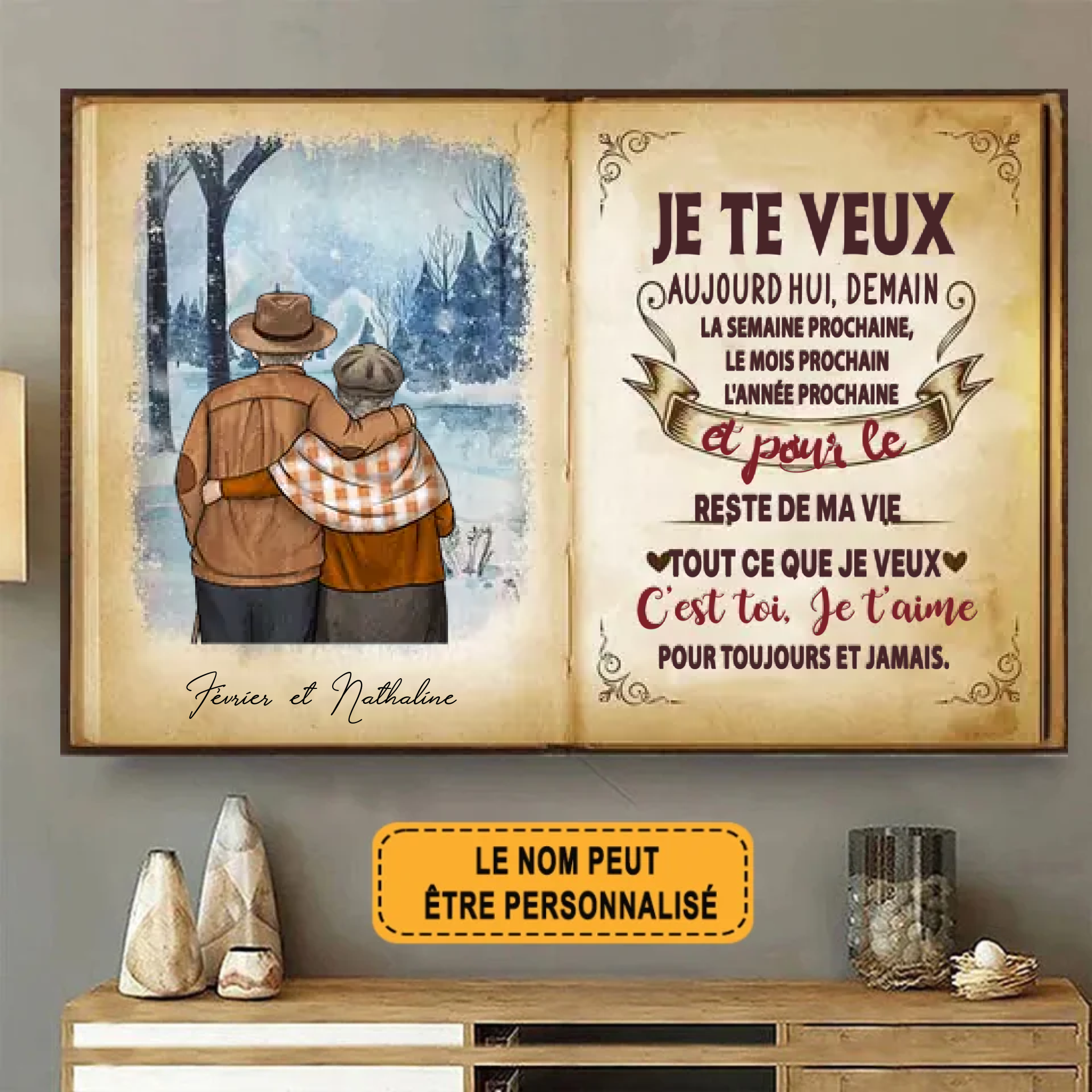 C’est Toi, Je T’aime 1921 Personnalisé Enseigne En Métal