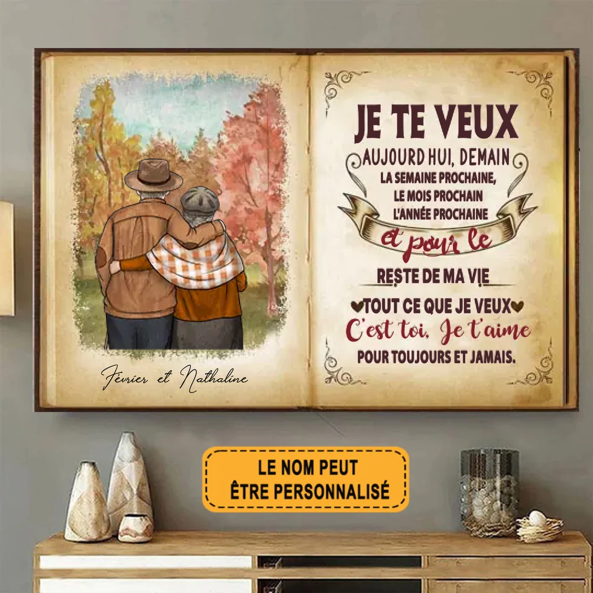 C’est Toi, Je T’aime 1921 Personnalisé Enseigne En Métal