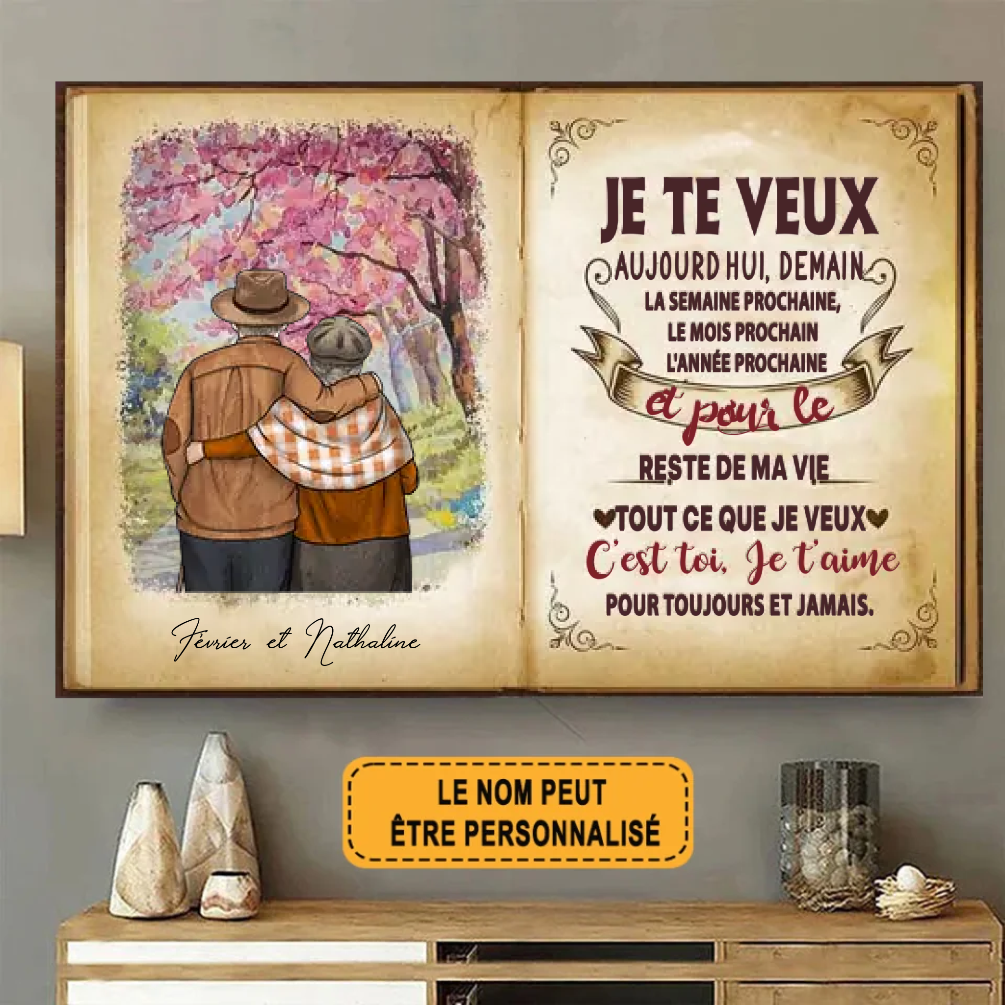 C’est Toi, Je T’aime 1921 Personnalisé Enseigne En Métal
