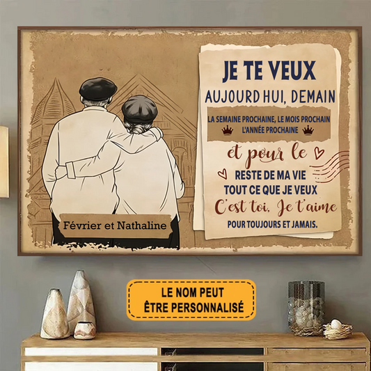 C’est Toi, Je T’aime 1922 Personnalisé Enseigne En Métal