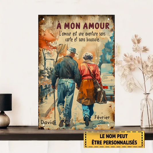 Carte Et Sans Boussole 1924 Personnalisé Enseigne En Métal