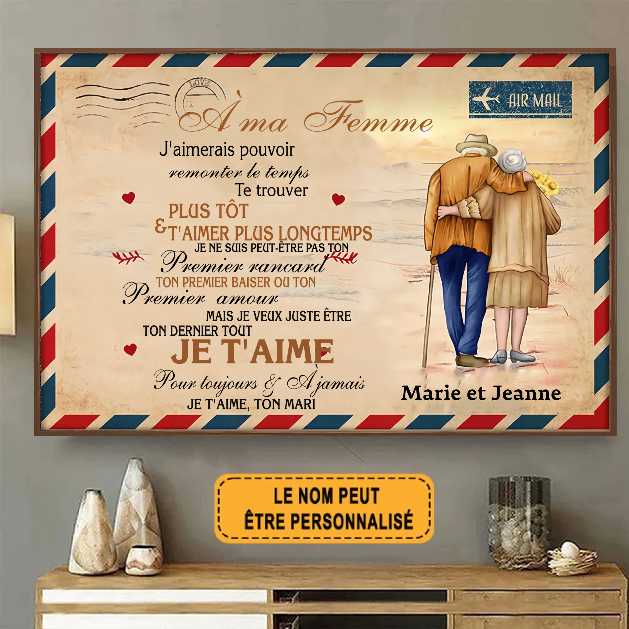 À Ma Femme 1934 Personnalisé Enseigne En Métal