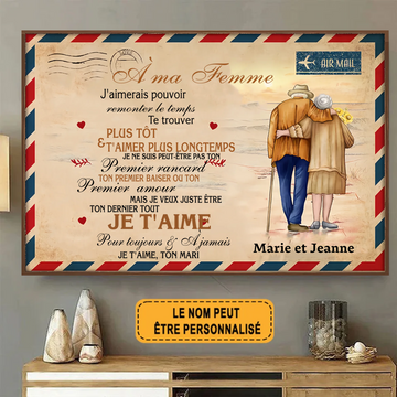À Ma Femme 1934 Personnalisé Enseigne En Métal