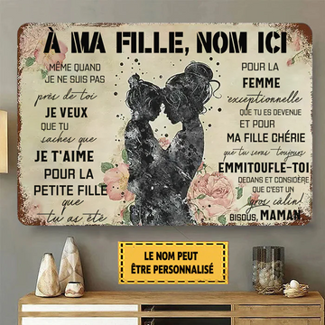 Ma Fille Chérie 1963 Personnalisé Enseigne En Métal