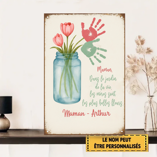 Dans Le Jardin  De La Vie 1979 Personnalisé Enseigne En Métal