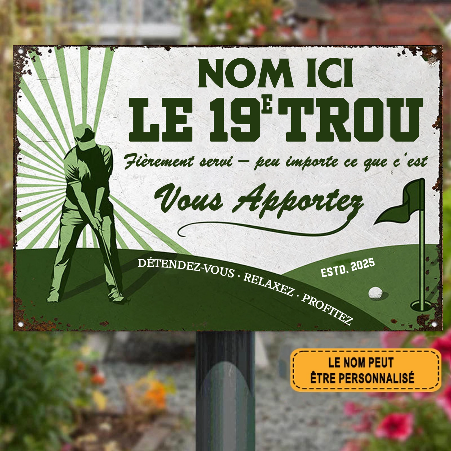 Fièrement Servi – Peu Importe Ce Que C’est 1984 Personnalisé Enseigne En Métal