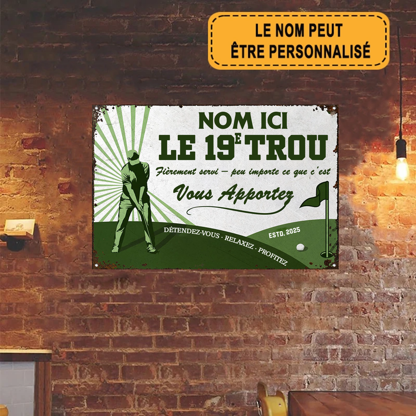 Fièrement Servi – Peu Importe Ce Que C’est 1984 Personnalisé Enseigne En Métal