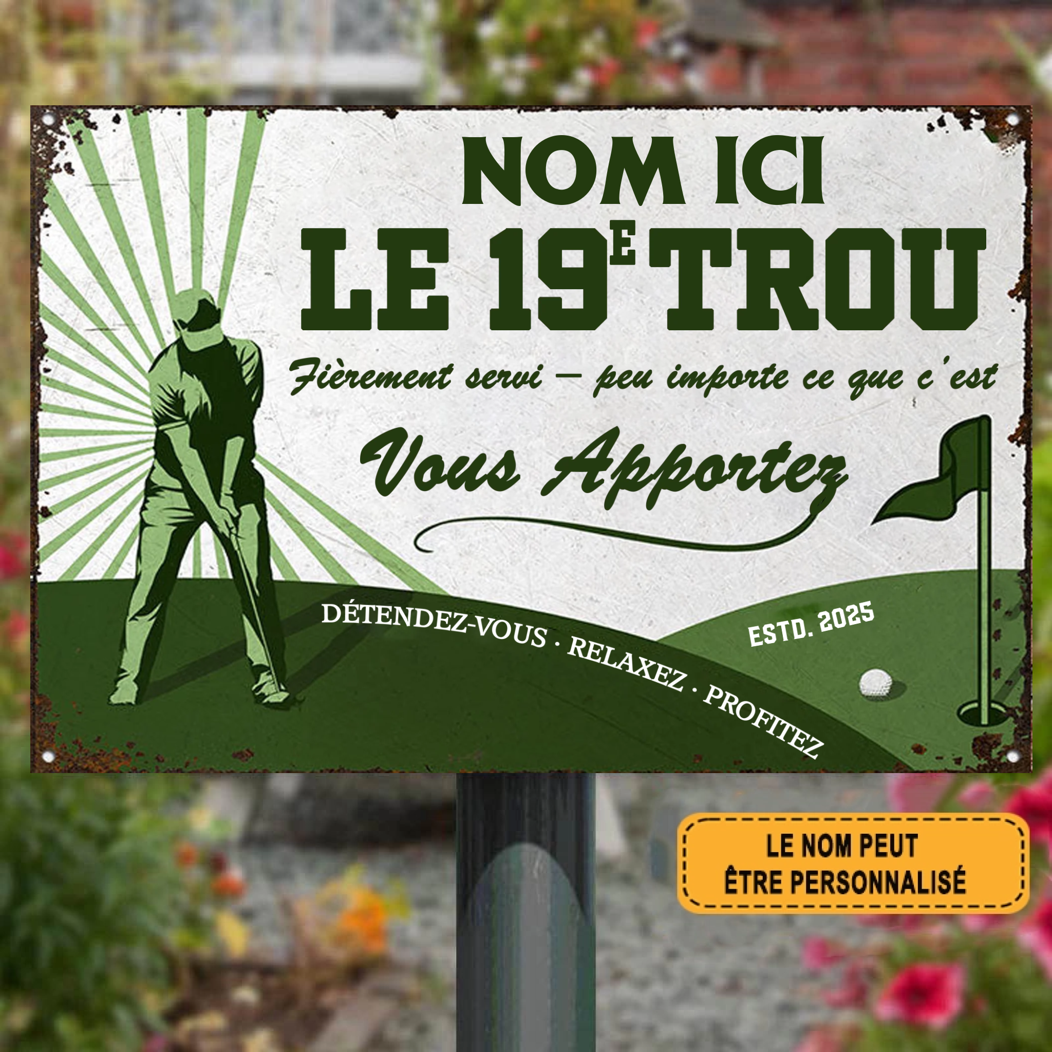 Fièrement Servi – Peu Importe Ce Que C’est 1984 Personnalisé Enseigne En Métal