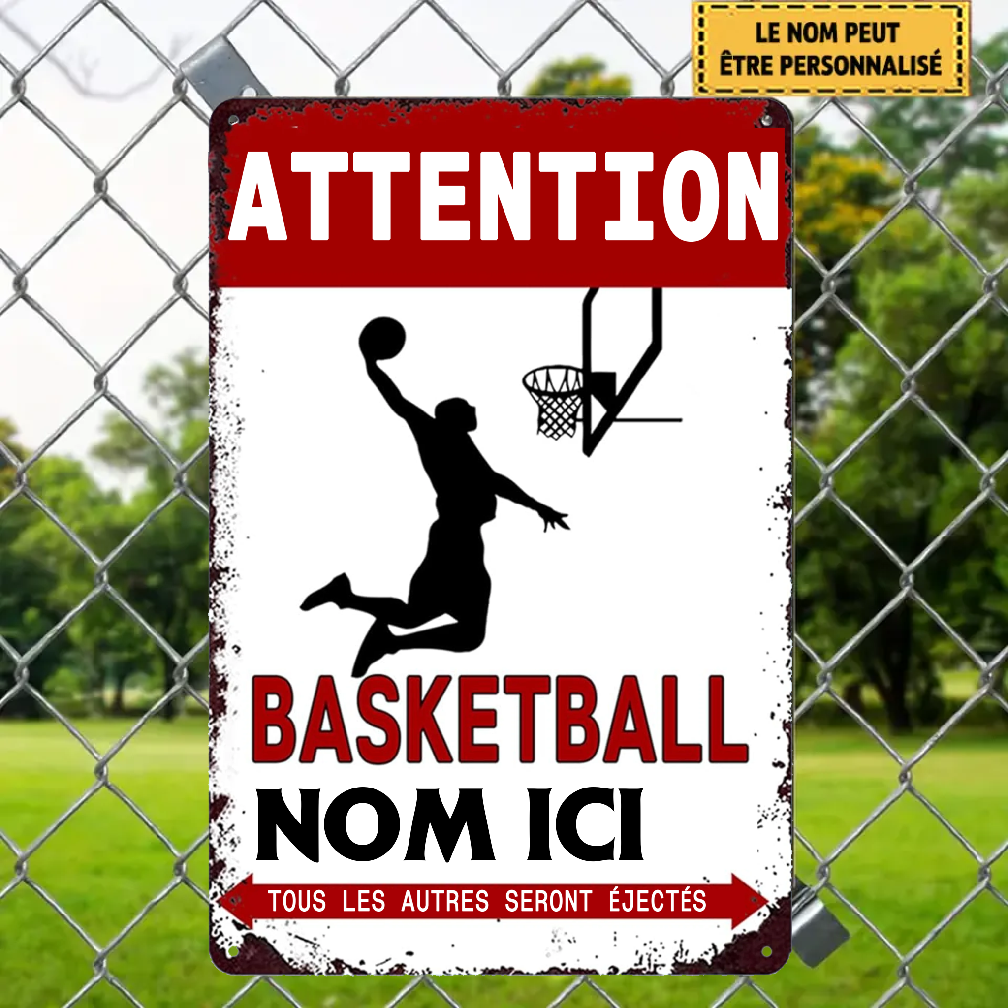 Everyone Else Will Be Ejected 1986 Custom Metal Sign