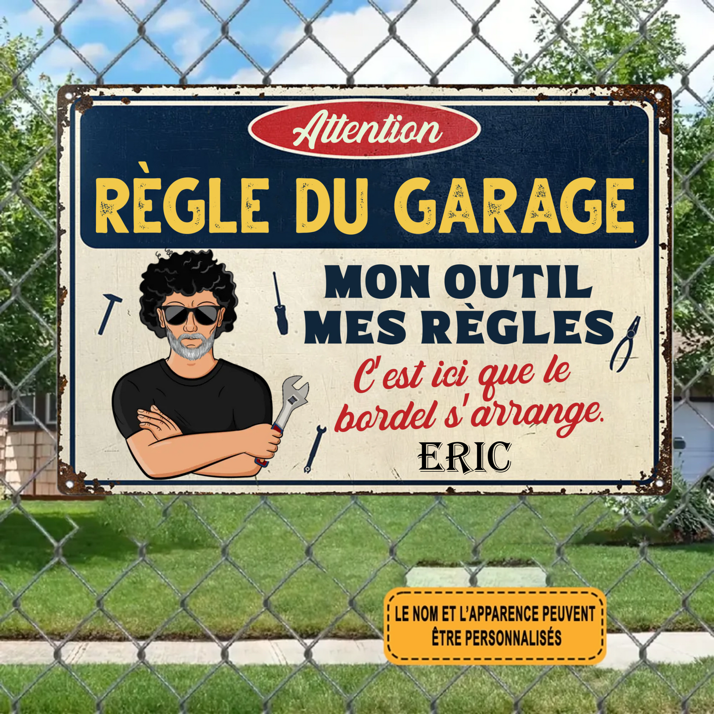 C’est Ici Que Le Bordel S’arrange 1988 Personnalisé Enseigne En Métal