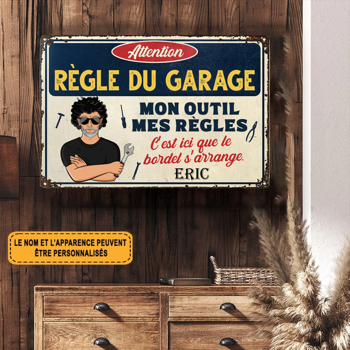 C’est Ici Que Le Bordel S’arrange 1988 Personnalisé Enseigne En Métal