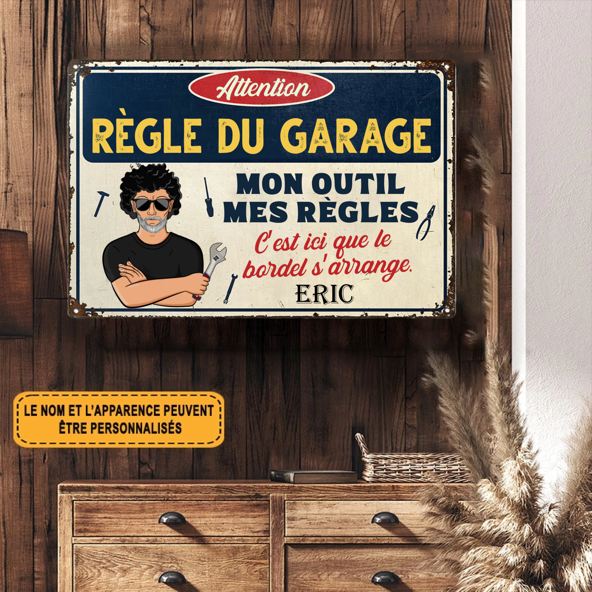 C’est Ici Que Le Bordel S’arrange 1988 Personnalisé Enseigne En Métal