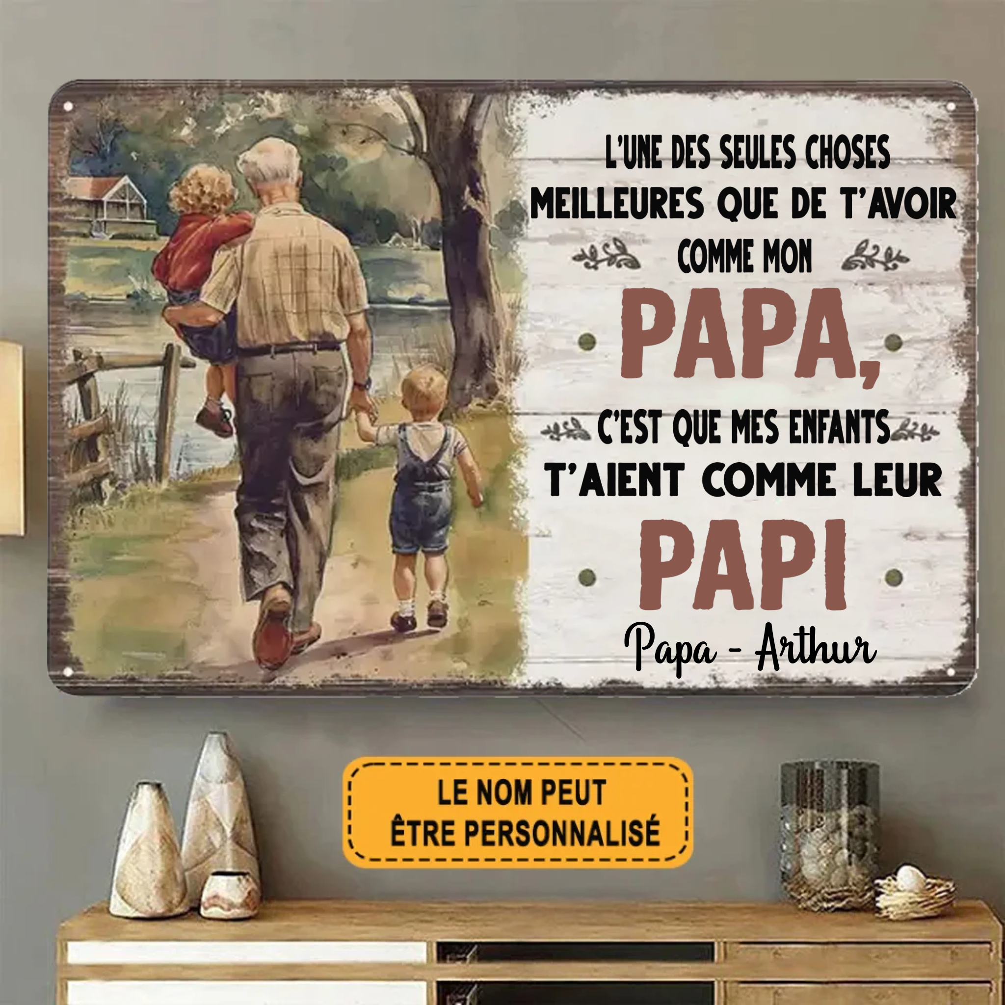 T'aient Comme Leur Enseigne en Métal Personnalisée 1989