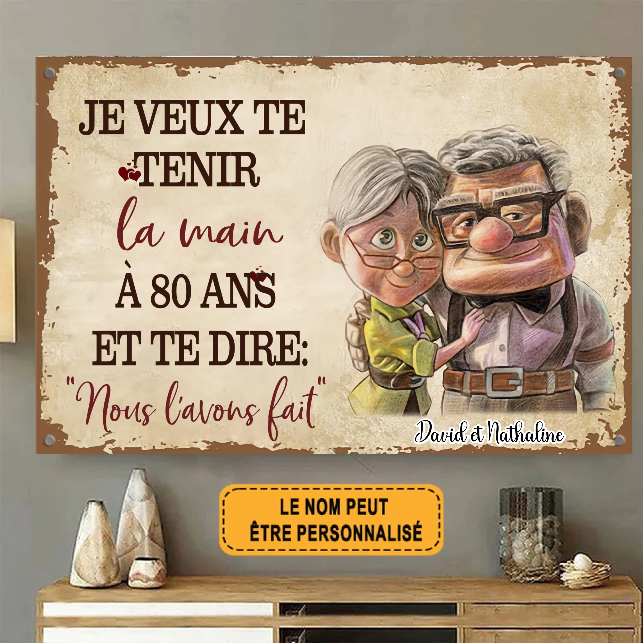 Aujourd'hui, Demain 1900 Personnalisé Enseigne En Métal